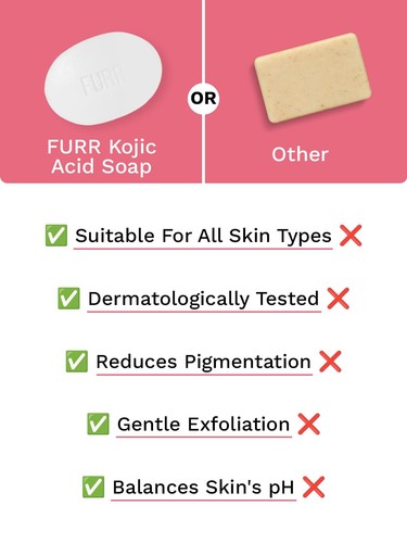 FURR 2% Kojic Acid Soap with Cherry Blossom Extract | For Pigmentation 75gm*2N - Picture 8 of 8
