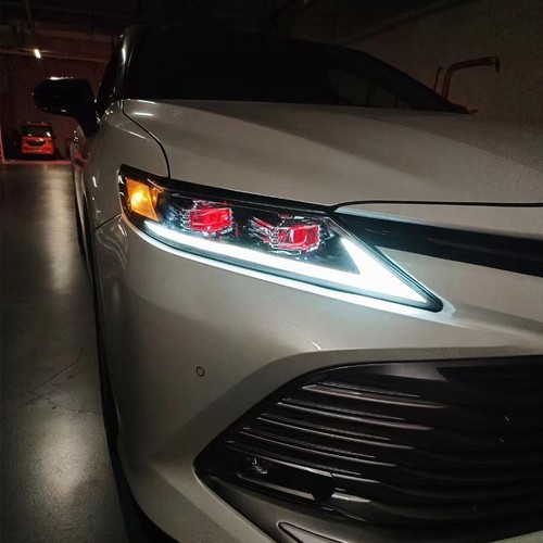For Toyota Camry 2018-2024 Front Lamps Devil Eyes High/Low Beam LED Headlights - Picture 10 of 12