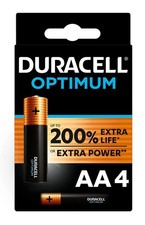 Duracell Optimum, stilo “AA”, 4 pz