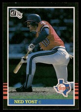 1985 Donruss #221 Ned Yost Texas Rangers Baseball Card