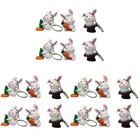 18 Pcs Bunny Backpack Pendants Crafted Bag Pendants Decorative Hangings