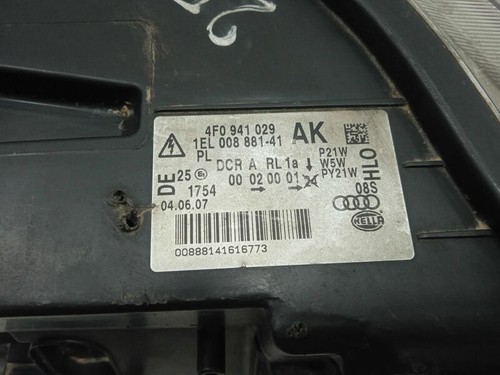 4F0941029 headlamp left side for AUDI A6 AVANT 2.0 TDI 2005 1079949 - Picture 2 of 16