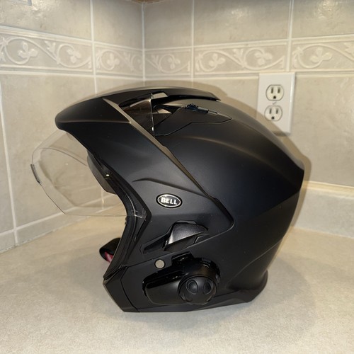 Large Bell MAG-9 Helmet + SENA SMH10 Headset Intercom Stereo Speakers Microphone - Bild 8 von 18