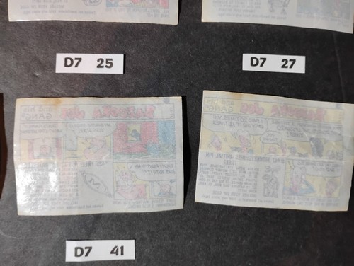 Vintage Bazooka Joe 1968 Kaugummi Comic gewachste Verpackungen Lot-10 Serie D7 14 bis 41 - Bild 10 von 12
