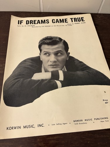 1958 If Dreams Came True Music Sheet Korwin Music  - Picture 1 of 3