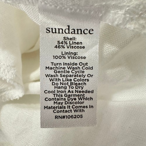 Sundance Katalog Antoinette Leinen Midi Wickelkleid ärmellos P Large neu mit Etikett $ 248 - Bild 5 von 8