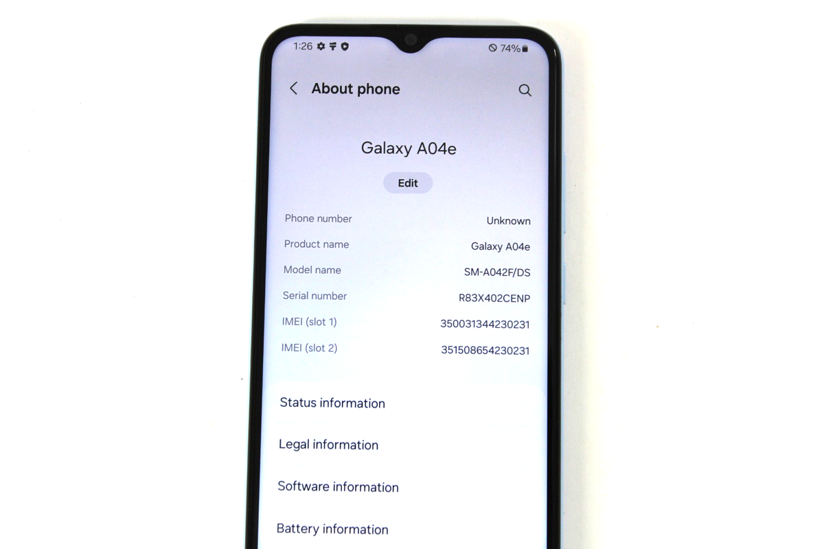Samsung Galaxy A04e SM-A042F/DS LIGHT BLUE AFC Factory Unlocked 32