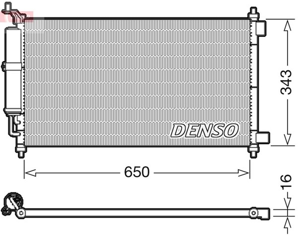 Denso Kondensator Klimaanlage DCN46020 FüR NE11 Micra Nissan E11 Note Juke K12 3-image