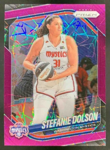 Stefanie Dolson 2025 Panini WNBA Prizm Pink Velocity Prizm Mystics /79
