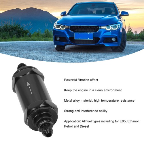 ˜Black Inline Fuel Filter High Temperature Resistant Anodic Oxidation Process - Picture 19 of 24