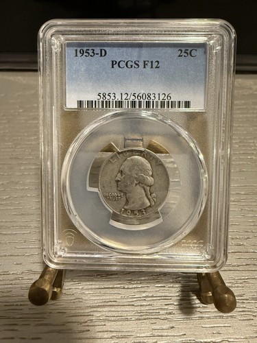 1953-D Washington Quarter-PCGS F12 - Picture 1 of 2