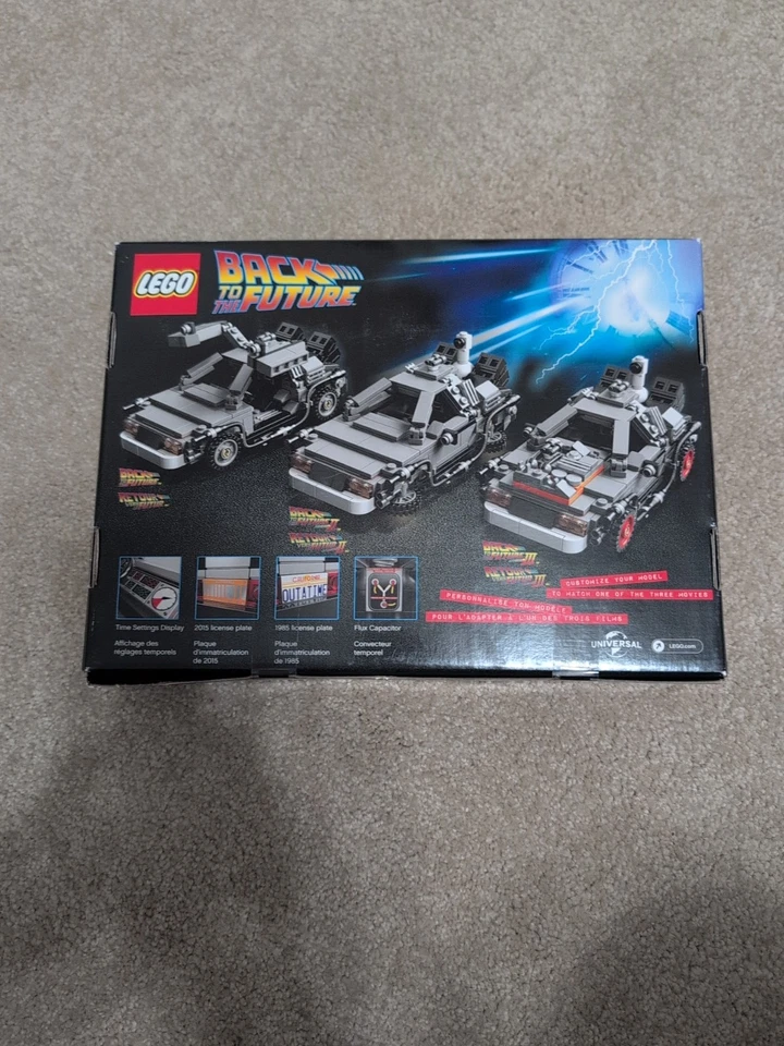 LEGO Regreso al Futuro Delorean Time Machine 21103 Retirado Nuevo Precintado En Caja Foto 2 de 3