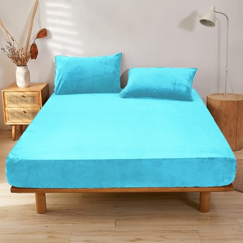 Fitted Sheet 25cm Extra Deep Single Double King & Super King Size Bed Sheets UK - Picture 10 of 70