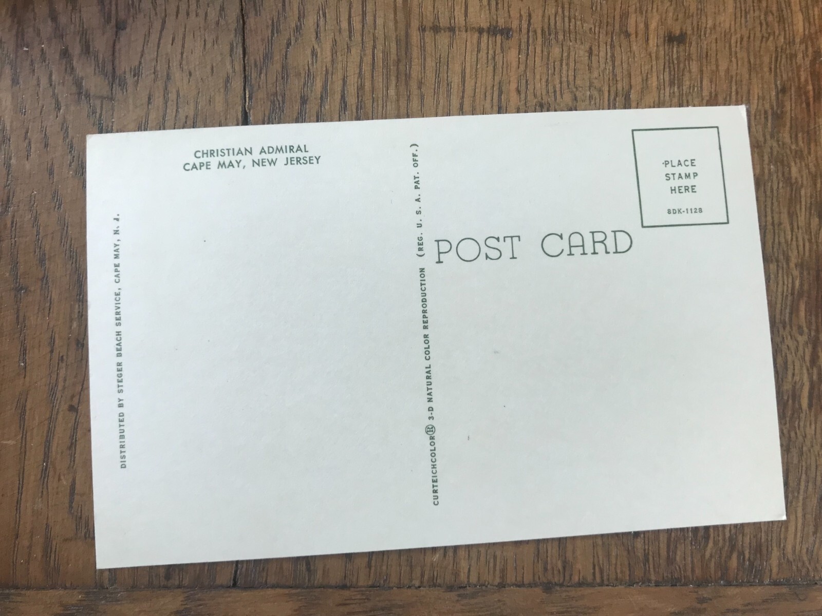 Christian Admiral Cape May New Jersey Postcard eBay