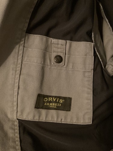 Vintage Orvis Sambesi Twill Leder Herren Jacke Angeln Jagd Gr. 44 viele Taschen - Bild 7 von 15