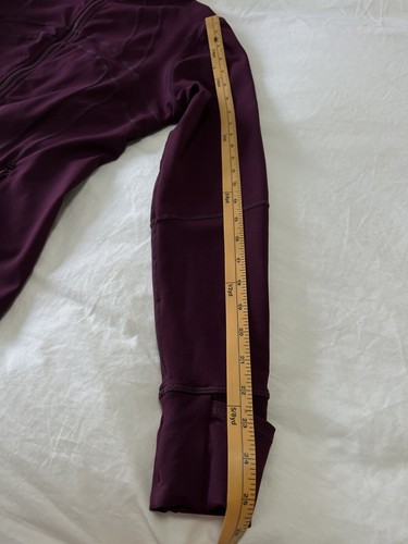 Qualidyne Sports Running Yoga Jacket~ SZ Large Full Zip Track Jacket~ Maroon - Picture 5 of 8
