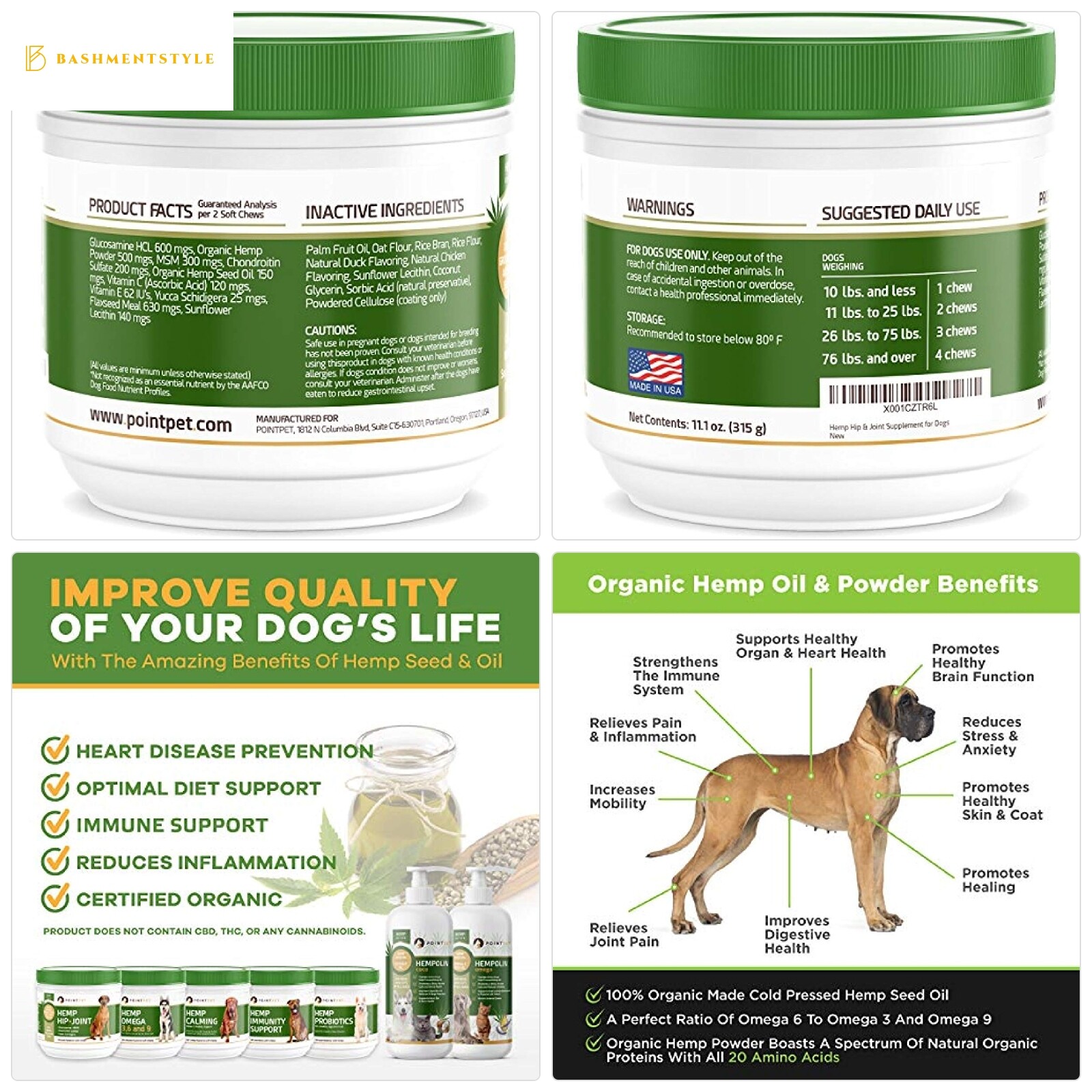 pointpet hemp calming