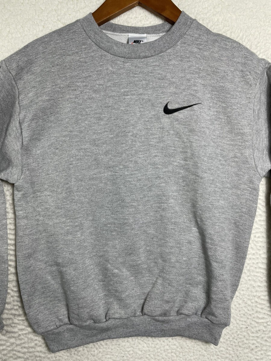 Vintage 90s NWT Deadstock Nike Crewneck Sweatshirt Grey Vintage 90s NWT Deadstock Nike Crewneck Sweatshirt Grey