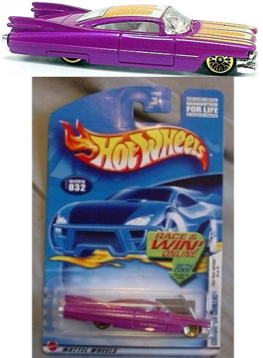 バーゲンで HOT #032 LOWRIDER PURPLE CONVERTIBLE CADILLAC 1959 WHEELS ミニカー
