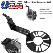 Universal Truck 4 and 5 Lug Big Tire Wheel Offset Fitment Measurement Tool Hub