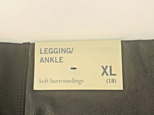 Nuevas Leggings de Gamuza Brighton Soft Surroundings XL 18 Marrón Cintura Alta al Tobillo - Imagen 6 de 11