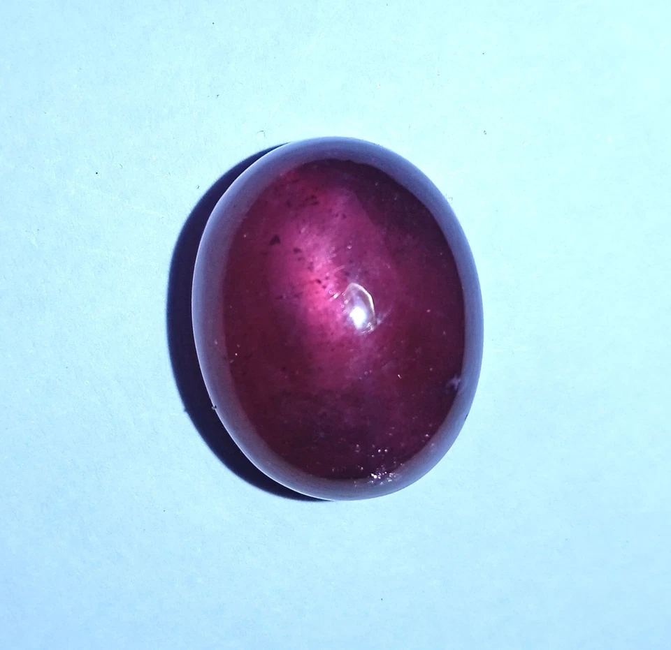 32.2 Ct Natural Glass Filled Stone Purple Pink Color Ruby Oval Shape Cabochon - Image 2 of 4