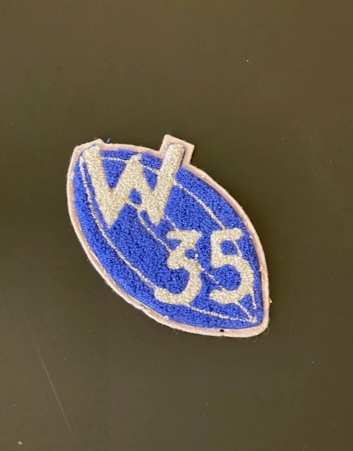 Vintage/Antique 1935 Varsity Sweater/Jacket Chenille & Felt Patch Football 'W'