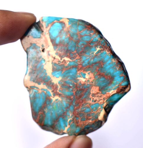 Natürlicher blauer Türkis grob 122,00 ct. stabilisiert Mine Kingman loser Edelstein - Bild 2 von 6