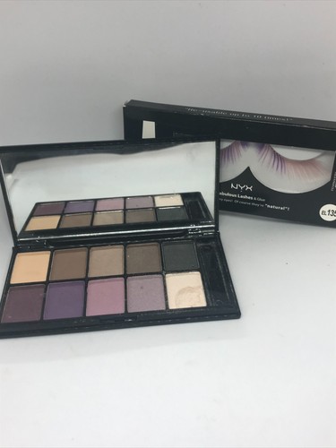 NYX Versus Palette and Fabulous Lashes Lot. 1 Color Damaged. New! - Picture 1 of 8