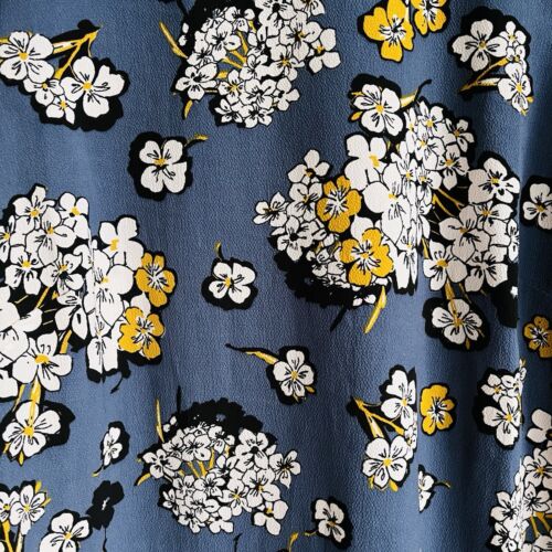 Closet Cold Shoulder Bell Sleeves Shirt Blouse Size 8 S Floral Rare Luxury - Picture 7 of 11
