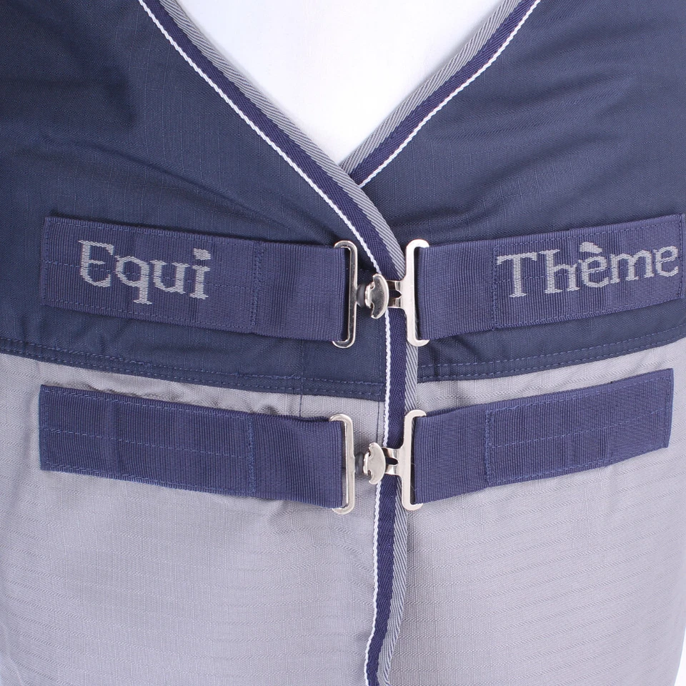 Equi-Théme Tyrex 600 D 300g - marineblau/grau - Weidedecke - Bild 3 von 4