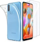 Custodia per GALAXY M11 M31 M51 + 2X Vetro Cover Trasparente Vetro Temperato