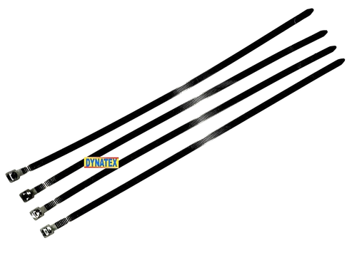 Cable Cremallera 100 Correa Segura Plástico Negro 530mm x 4.8mm Cable Resistente - Imagen 5 de 7