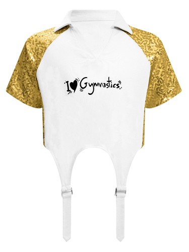 Girls Shiny Sequins Patchwork Crop Top T-shirt Hip Hop Jazz Dance Skateboarding - Picture 54 of 62