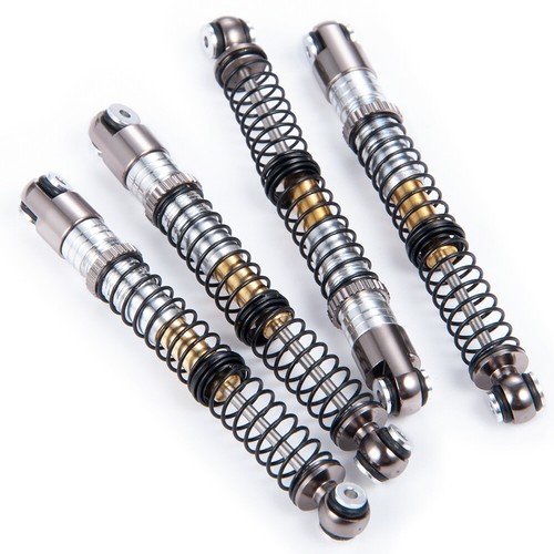 4PCS +53mm CNC Long Travel Threaded Double Barrel Shocks for RC Axial AX24 SCX24 - Picture 7 of 30