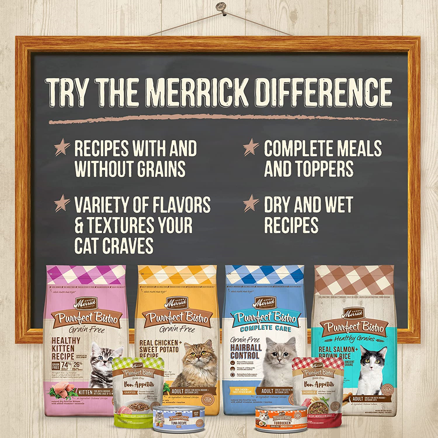 Merrick Purrfect Bistro Grain Free Wet Cat Food Variety Pack Poultry and Beef - - Picture 7 of 10