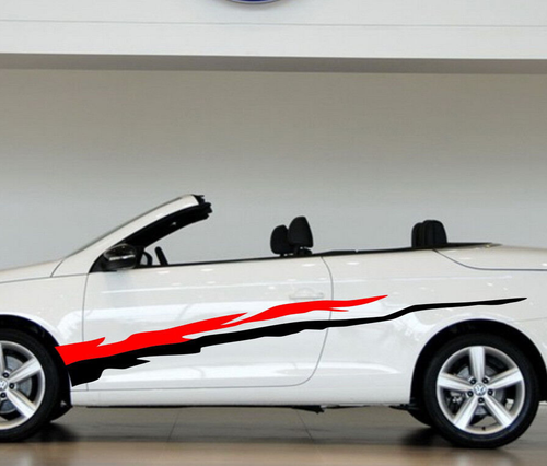 Car Decals Racing stripe Sport 100'' for EOS Scirocco Vinyl Side Stickers ZC1119 - Bild 3 von 5