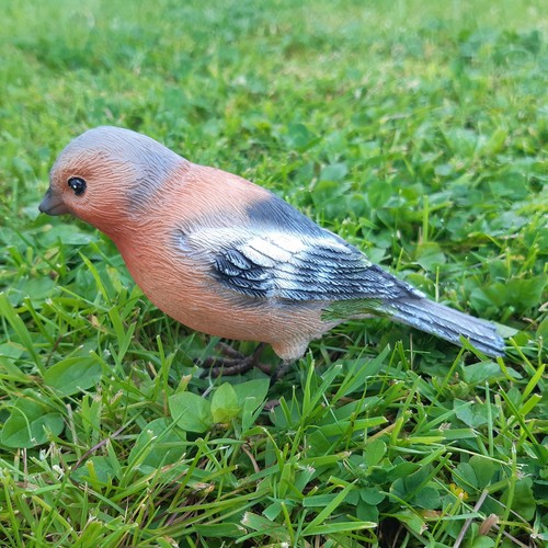 Gartenfigur Buchfink lebensgroß Vogel Garten Haus Frostsicher Deko Figur - Bild 2 von 17