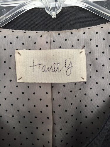 HANII Y Blazer Jacke grau Langarm Rüschen feminine Details Reißverschluss W Gr. 40 (2/4) - Bild 4 von 11