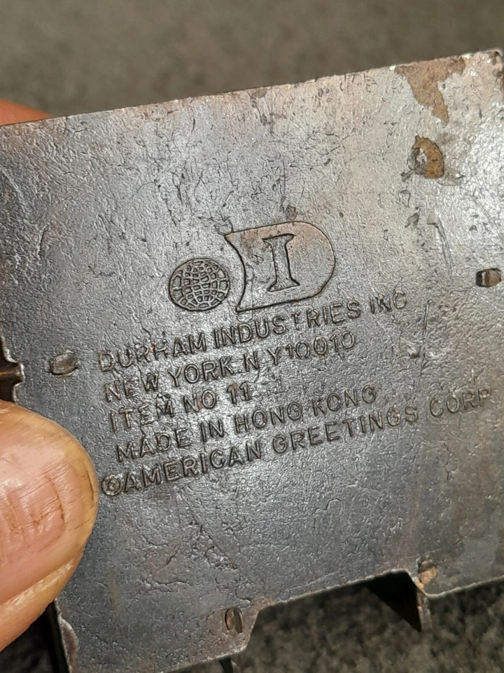 Vintage Durham Industries Inc Metal Miniatures Roll Top Desk Rolltop Dollhouse - Image 4 of 4