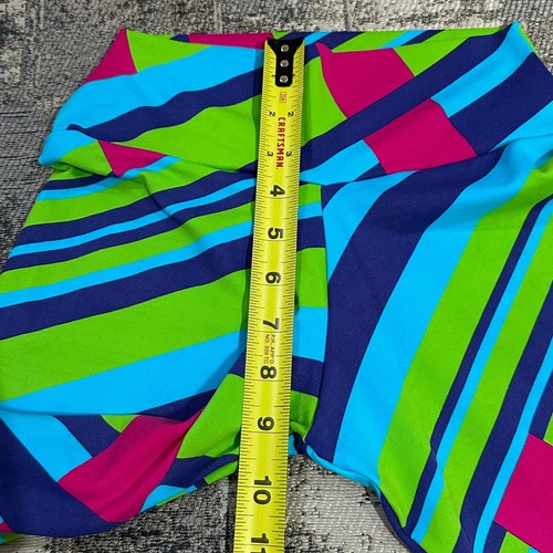 ZNG Gym Wear Workout Damen M Leggings Hose Multicolor Streifen Brasilien Neu mit Etikett - Bild 5 von 8