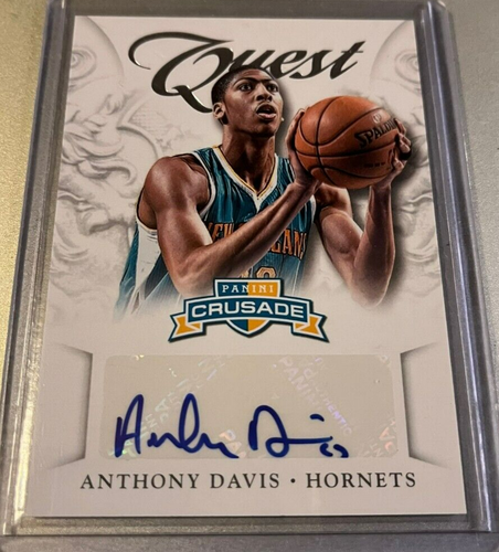 2012-13 Panini Crusade Anthony Davis RC #3 Autograph QUEST New Orleans Hornets - Picture 1 of 2