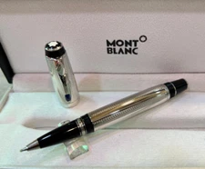 Rare Montblanc Special Limited Edition Boheme Black+Silver Color Ballpoint Pen