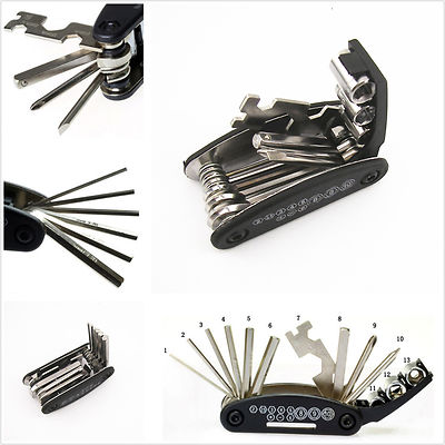 Motorcycle 13 In 1 Multi Hex Wrench Screwdriver Socket Wrench Repair Tools Kit