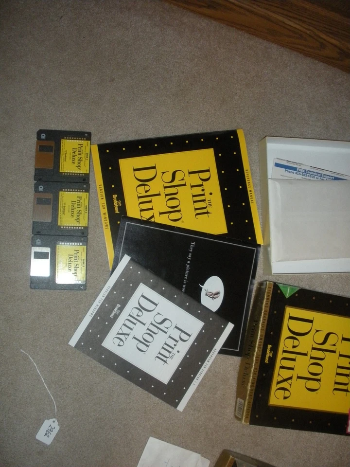 90s WINDOWS THE PRINT SHOP DELUXE BUSINESS COMIC CHARACTERS SOLD AS-IS. - Image 2 of 4