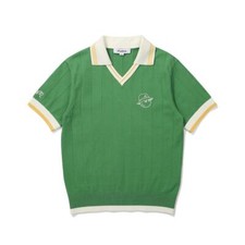 Malbon Golf Variant Eri Stripe Organization Short Sleeve Knit MINT GREEN (WOMAN)