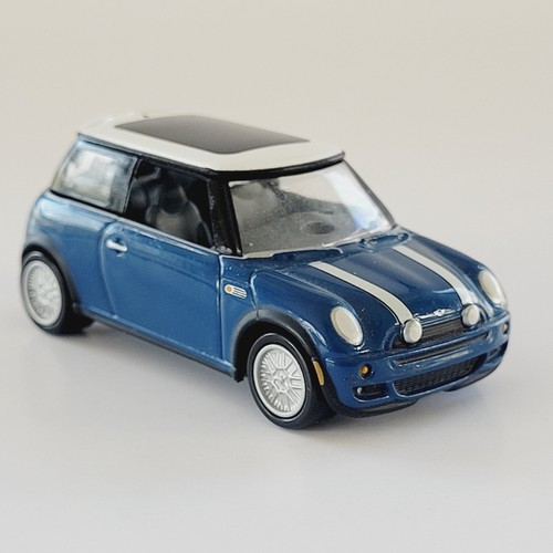 2003 Johnny Lightning Hollywood on Wheels The Italian Job Blue Mini Cooper - Picture 19 of 20
