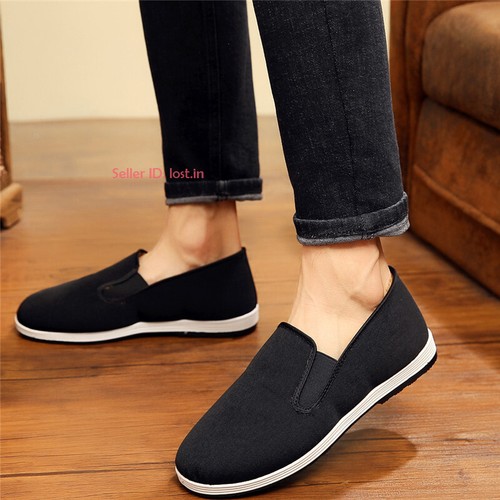 Men Winter Martial Art Kung Fu Warm Cloth Shoes Fleece Lined Tai Chi Cotton Shoe - Picture 8 of 13