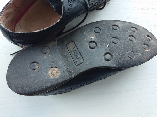 Mens Polo Ralph Lauren Torrington NT Black Brogues UK8 - Picture 10 of 11