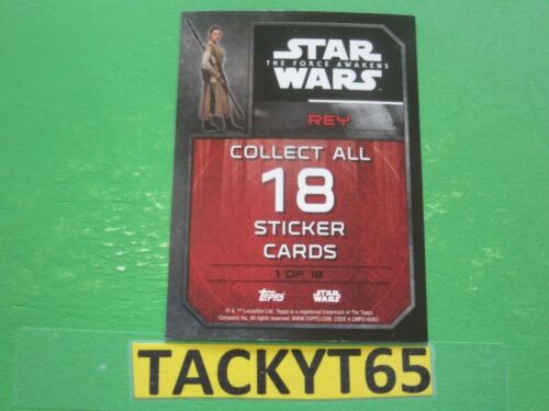STAR WARS: THE FORCE AWAKENS SERIE 1 EINZELNE AUFKLEBERKARTE(s) NEU SIE WÄHLEN - Bild 2 von 38